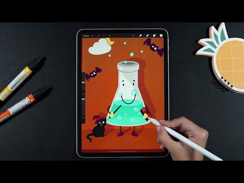 Drawing a Potion Bottle 🧪 with Procreate - YouTube