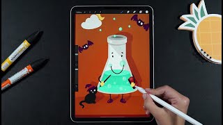 Drawing a Potion Bottle 🧪 with Procreate