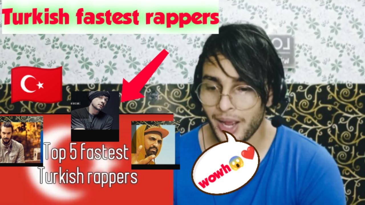 Top 5 turkish fastest rappers turkish reaction YouTube