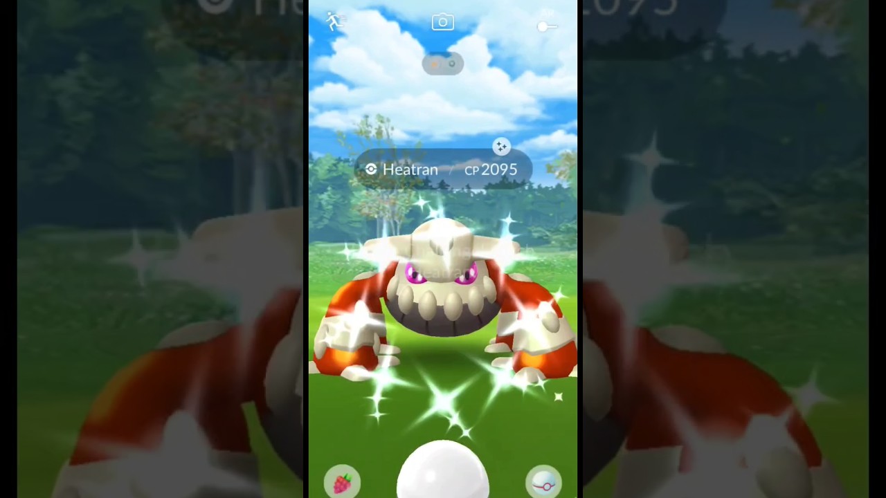I caught shiny heatran finally 