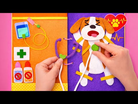 Emergency Puppy Rescue! 🐶🩺 DIY Animal Hospital Adventure