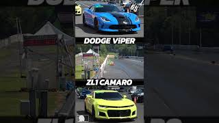 Dodge Viper vs ZL1 Camaro 65mph Roll Start Race Motive @ Maple Grove Raceway, PA