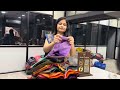 Pure Dola Silk Jacquard Blouse – Heavy Embroidery & Sequins Work, V-Neck #dolasilkblouse #blouse