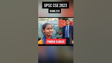 Pawan Kumar UPSC CSE 2023 // AIR 239 #pawankumar #upsc #motivation #motivational #shorts