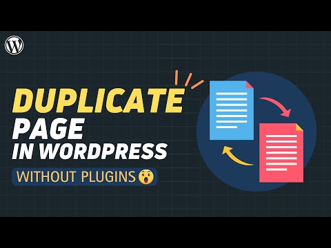 How to duplicate a page in wordpress [ Without Plugin ]