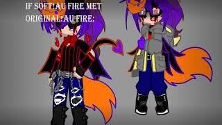 Soft!AU Fire, Don't you dare hurt my bean- [If Soft!AU Fire met Original!AU/Main!AU Fire]{ [Fnaf AU] screenshot 1