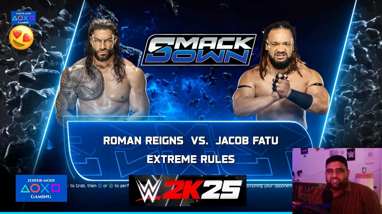 WWE 2K25 - Roman Reigns vs. Jacob Fatu | Samoan Dynasty Collides | [HINDI] Zoheb Modi