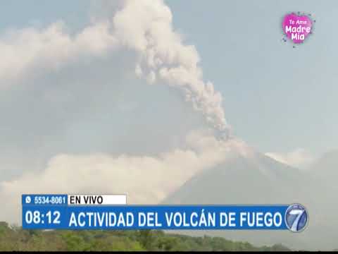 Continúa el monitoreo al volcán del Fuego