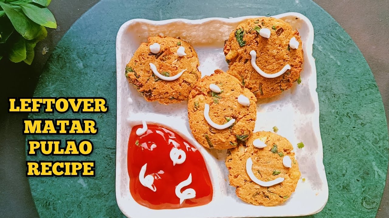 Leftover Matar Pulao Recipe | Crispy Tikki in Air Fryer | Zero Waste Recipe