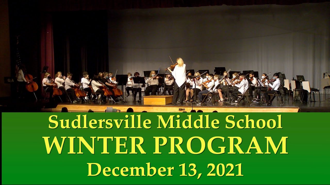 Sudlersville Middle School Winter Concert 2021 YouTube