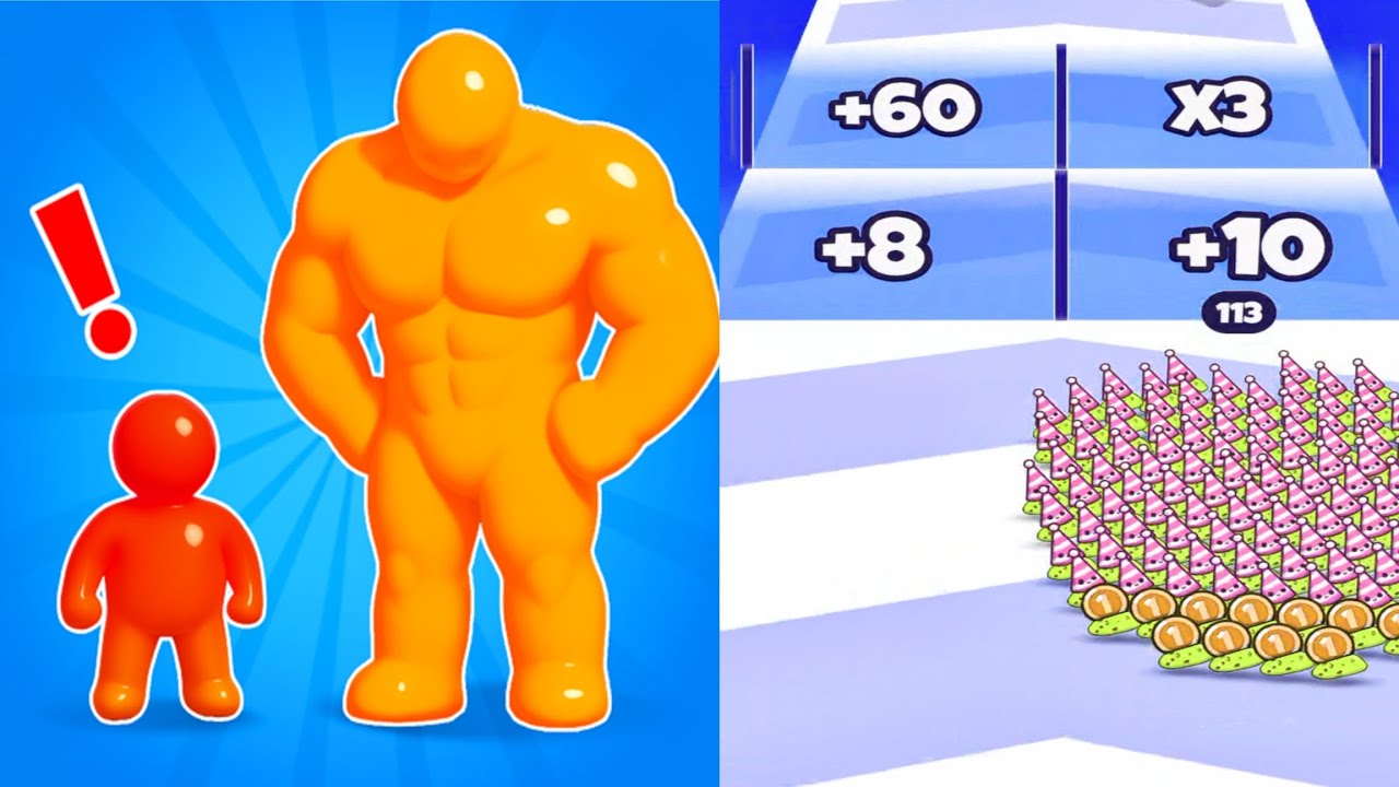 Tall Man Run Vs Food Run New Update All Levels Gameplay Android Ios 