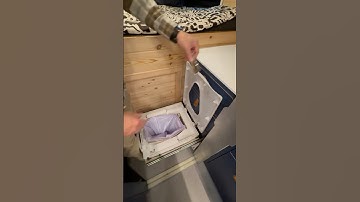 Compact Vehicle Toilet System Hides Away & Seals Bag  #campervans #campervantour #vanlife