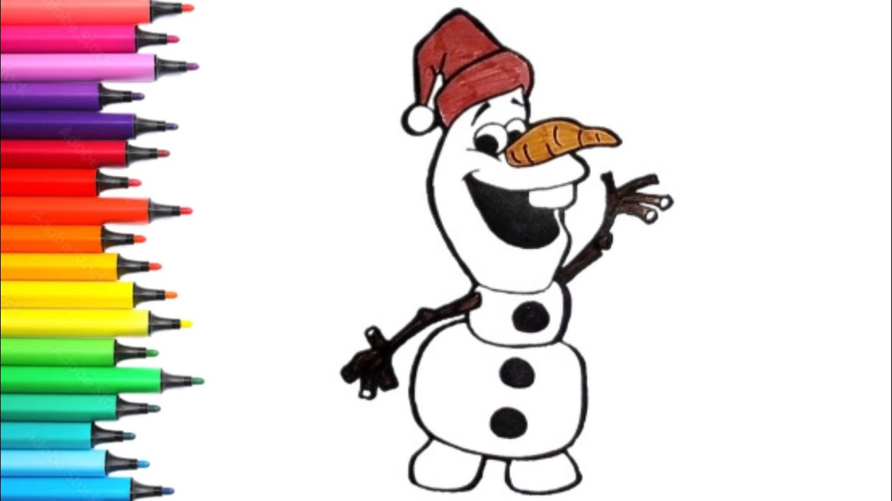 How to draw Olaf from Disney Frozen || Easy Olaf Drawing 