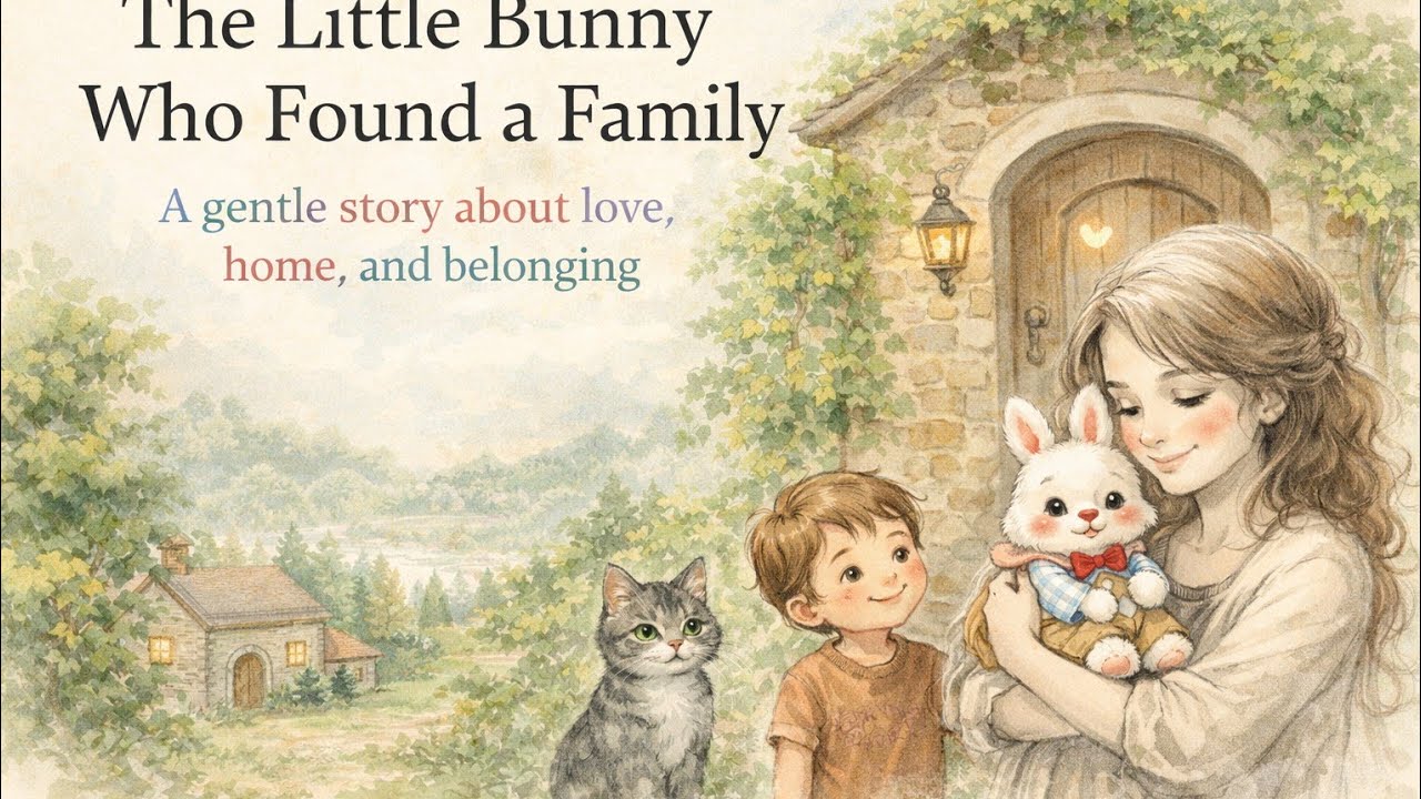  The little Bunny who found a family| Easy English Story | Level 1 (Story 01)