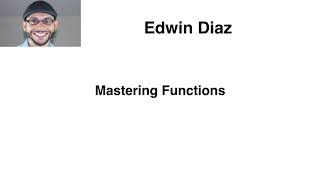 Javascript Intermediate level 2 - All about functions : Introduction