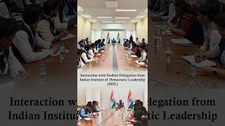 Interaction with Student Delegation from Indian Institute of Democratic Leadersip (IIDL)