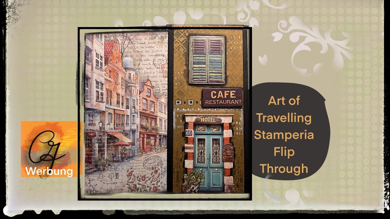 ALBUM ART OF TRAVELLING STAMPERIA - FLIP THROUGH