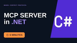 YouTube thumbnail: Build an MCP Server in .NET (C#) — Full Tutorial in 6 Minutes