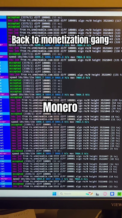 #Day92 of #CPUmining #Monero on #XMRig until I get #monetized