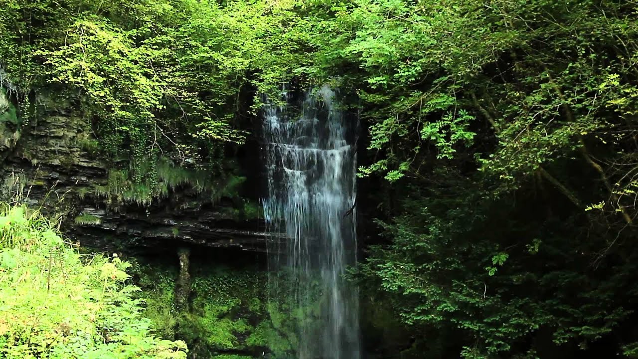 ireland map Glencar Waterfall - Leitrim - Ireland