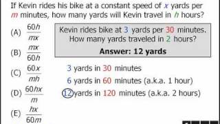 GRE Math Tricks: Method for approaching questions with variables in the answers
