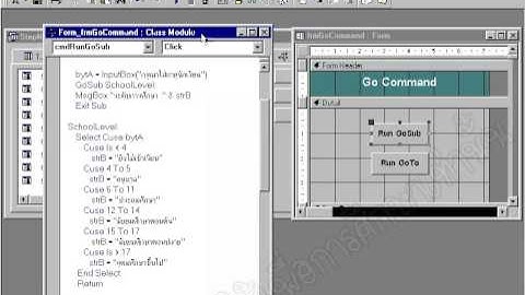 หมวด VBA ตอนที่ 17: ข้ามคำสั่งด้วย GoSub และ GoTo