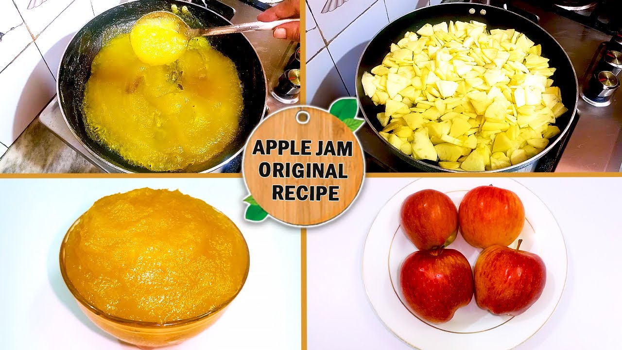 Homemade Apple Jam Recipe |  Thick Apple Jam for Baking | Kashmiri Apple Jam