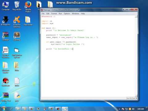 Python Language - Make a Password at your Project -