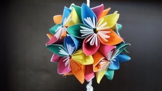3d Origami - Kusudama - Flowers - How To Make