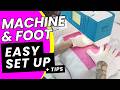 How to install the free-motion quilting foot on a domestic sewing machine and set it up for action!