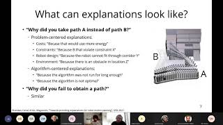 Agora: M.  Brandão: Fairness and explainability in robot motion