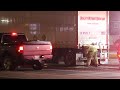 Southeastern Freight Lines Double-Trailer Catches Fire in South Houston