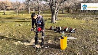 Honda Gx50 Benzi̇nli̇ Karotelsondaji Kurulum Ve Arazi̇de Çalişma .Fatihsondaj