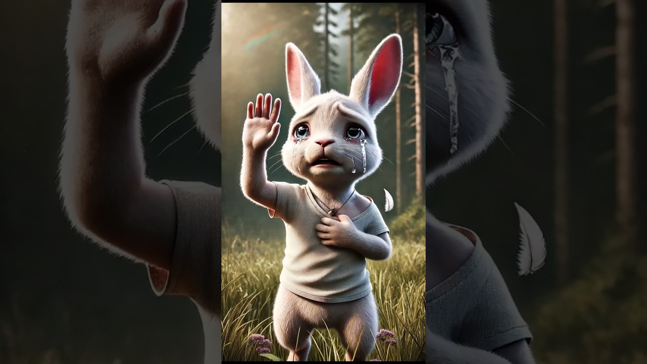 Cute rabbit and chick : A friendship sad story 