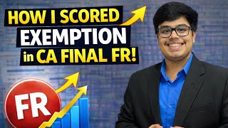 CA Final FR Exemption|My Strategy for CA Final
