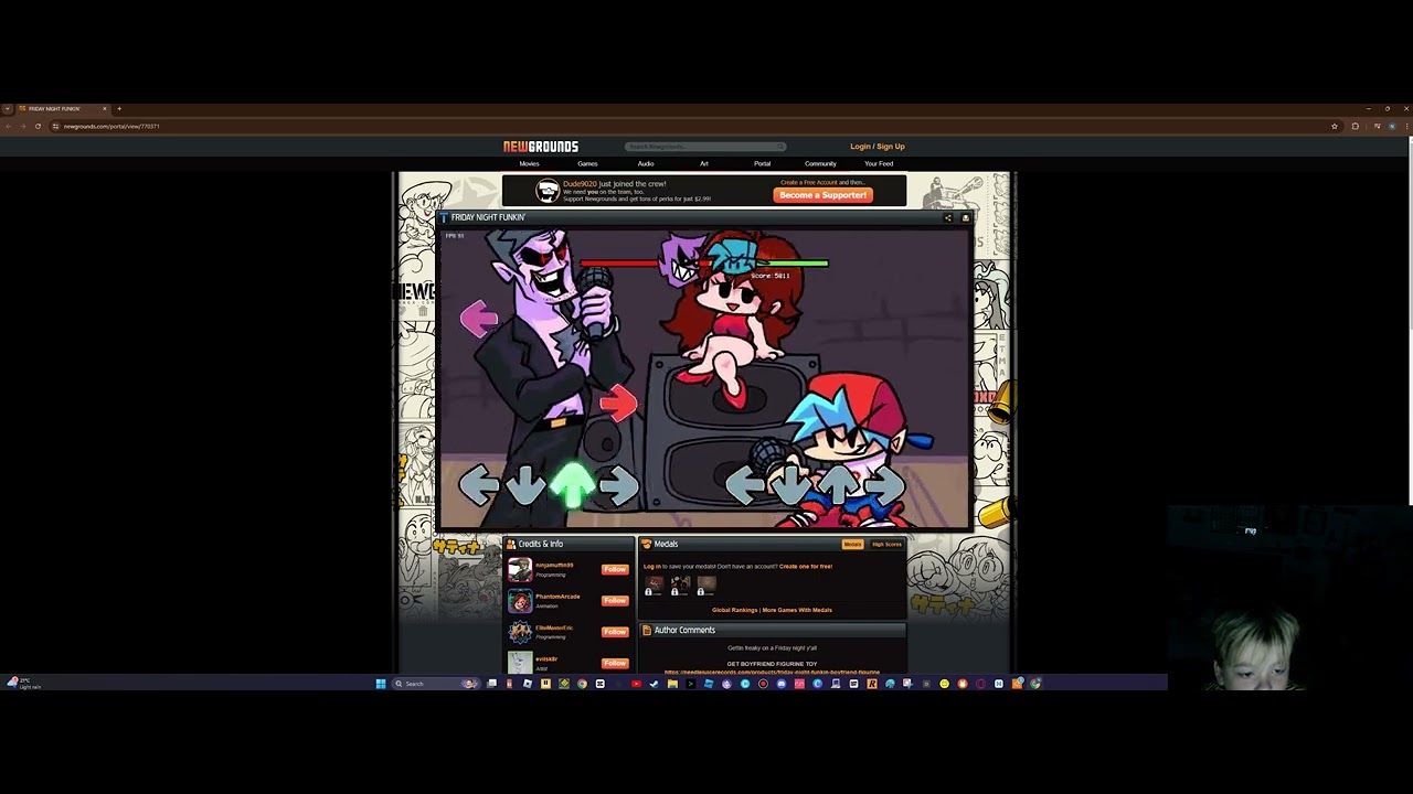 playing fnf songs in each mode easy,normal,hard,erect and nightmare(beating ugh for some reason?!?!)