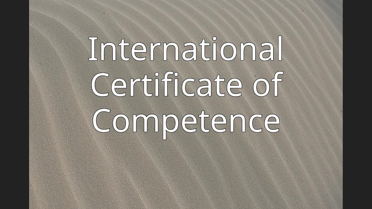 International Certificate of Competence