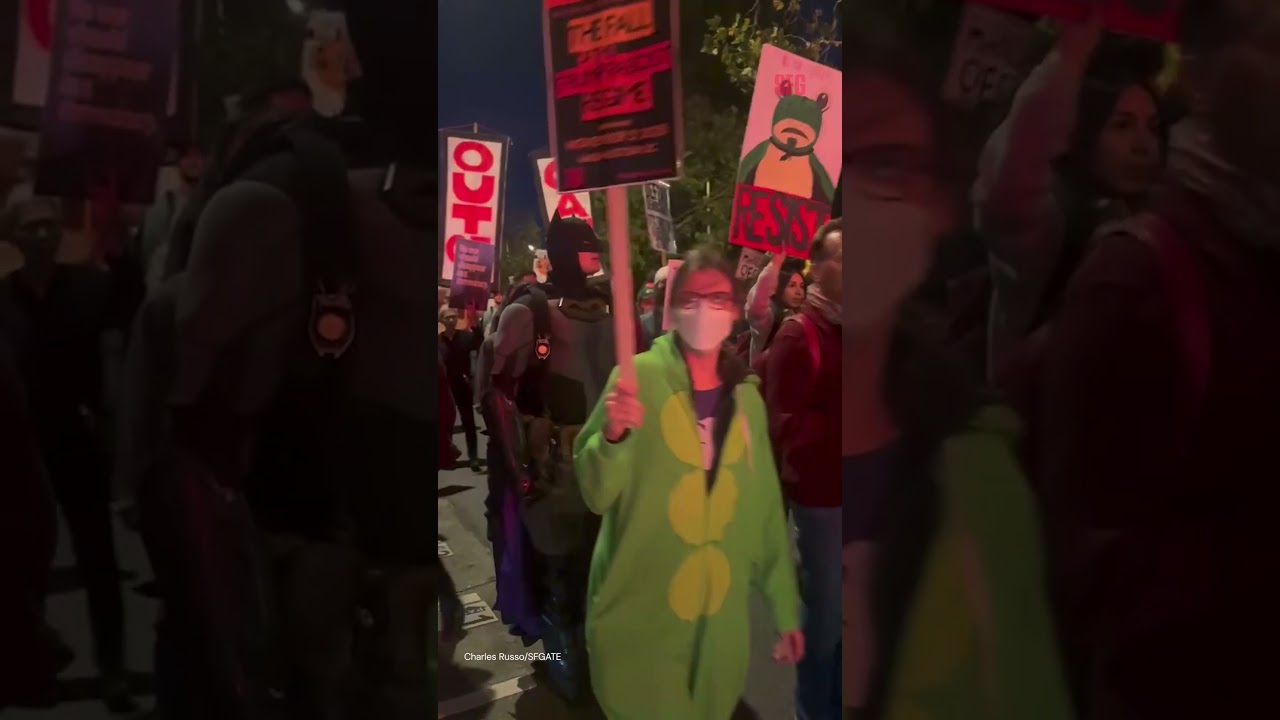 SF protesters march over federal ICE deployment 