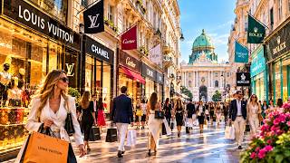 VIENNA AUSTRIA 4K 🇦🇹 | Luxury Shopping Walk & Most Expensive Streets