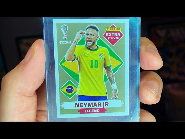 TIREI UM NEYMAR DOURADO! FIGURINHAS DA COPA 2022 [GOLD NEYMAR STICKER] 