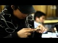 A piece of chopsticks made mini pocket crossbow - let bolt fly.flv