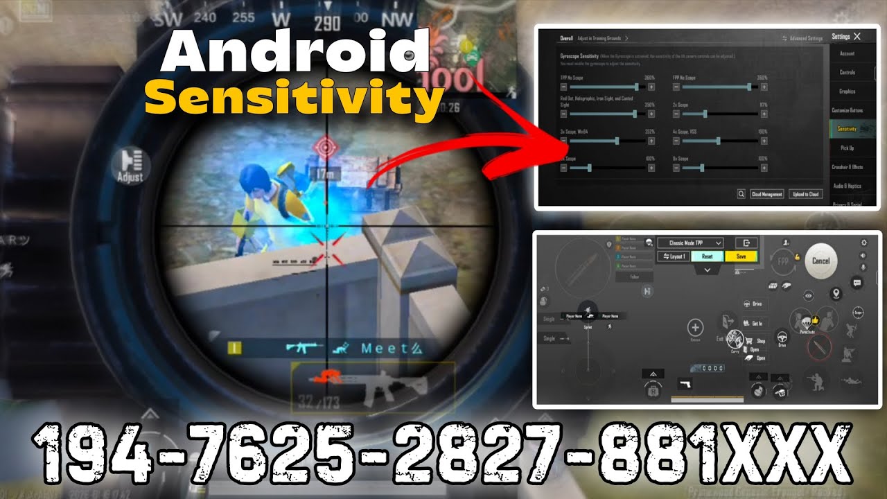 BGMI PUBG Mobile Best Sensitivity and Controls For Update 4.2 60 FPS Full Gyro IQOO-Z7 5G 