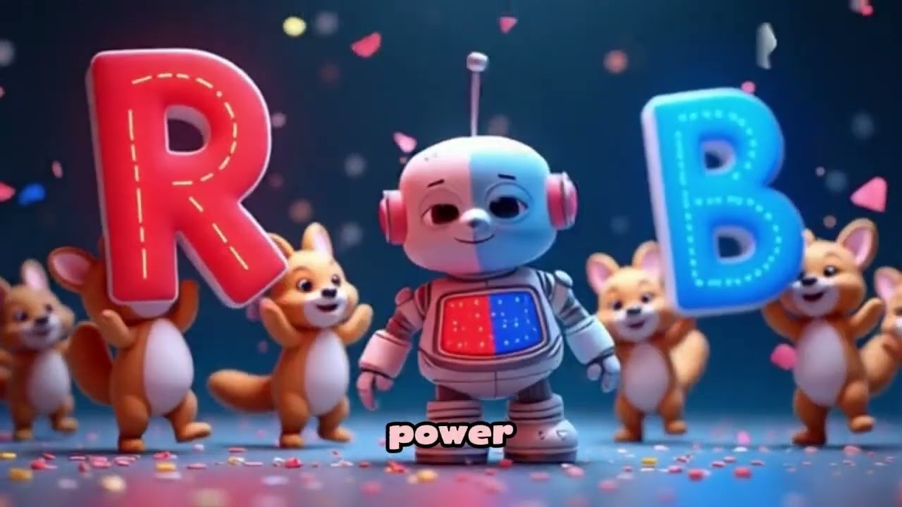 Rainbow Robot Rap for Kids | Colors Song & Dance