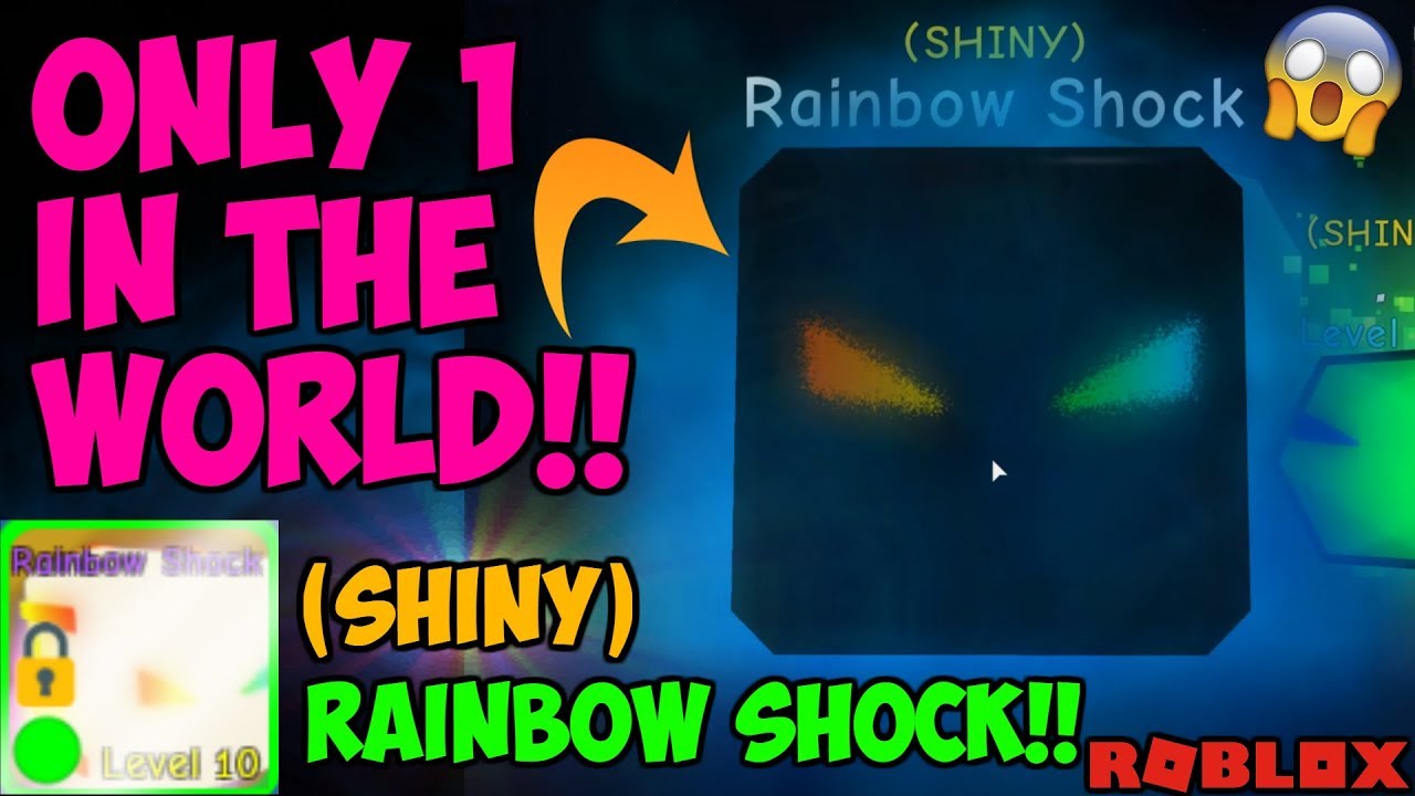I Got The Shiny Rainbow Shock Roblox Bubble Gum Simulator