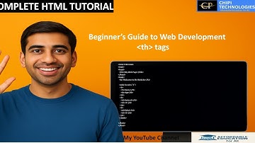 Complete HTML Tutorial - TH tag, table header