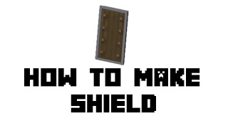 Minecraft How To Make Shield