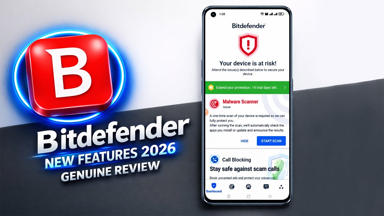 Bitdefender Mobile Security 2026 🛡️ The Best Android Antivirus (Full ...