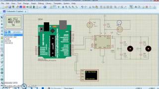 Arduino to control direction and Speed of Burshed motor with L293 IC simulated in Proteus.