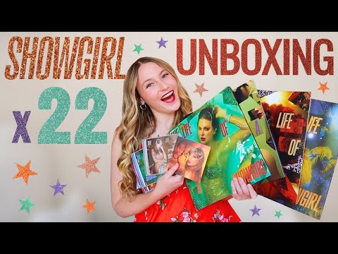 Unboxing Every Showgirl Vinyl & Cd Variant❤️‍🔥 Signed Cds, Deluxe Photos, Posters & Jewelry