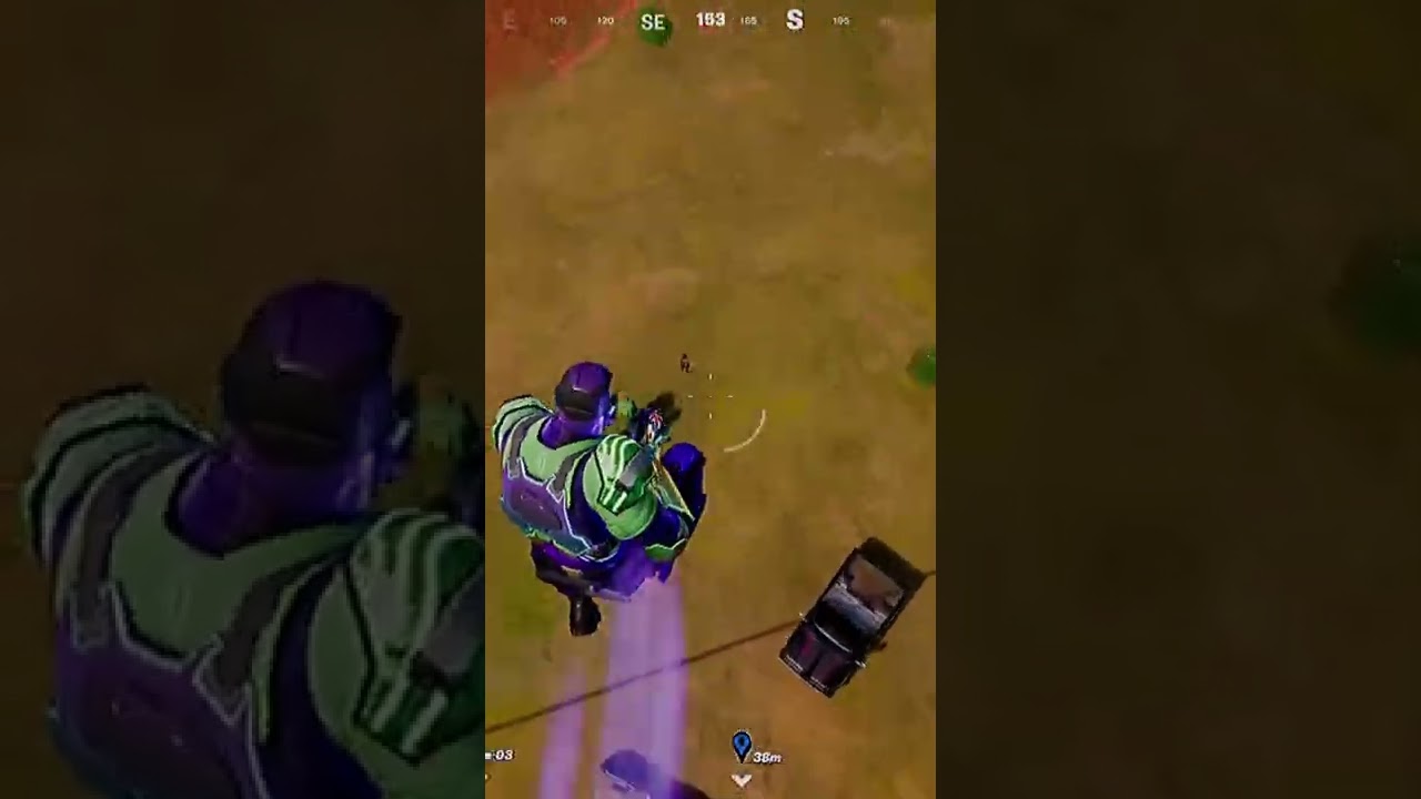 Gunnar flying into Chapter 3 Season 2 in Fortnite!